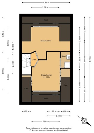 Sweelinckplantsoen 118, 3335 AP Zwijndrecht - Tweede verdieping - 2D.jpg