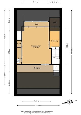 Bereveld 2, 3334 GA Zwijndrecht - Tweede verdieping - 2D.jpg