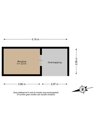 Bereveld 2, 3334 GA Zwijndrecht - Berging - 2D.jpg