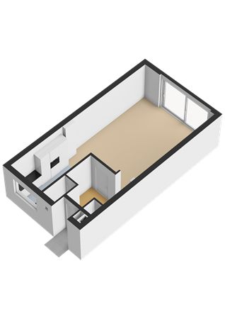 Bereveld 2, 3334 GA Zwijndrecht - Begane grond - 3D.png