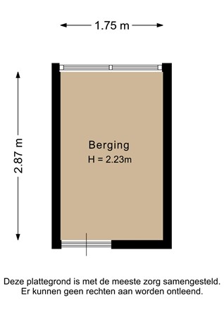Frits Vogelstraat 28, 3333 BC Zwijndrecht - Berging - 2D.jpg
