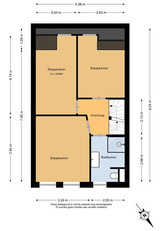 Ballade 105, 3335 EM Zwijndrecht - Eerste verdieping - 2D.jpg