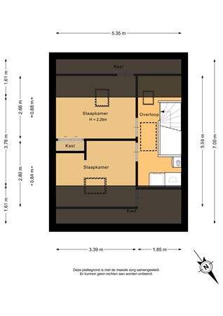 Ballade 105, 3335 EM Zwijndrecht - Tweede verdieping - 2D.jpg