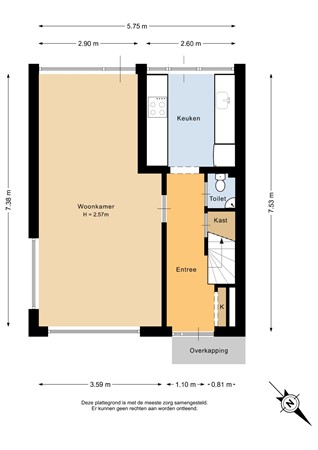 Plantageweg 8, 3333 GZ Zwijndrecht - Begane grond - 2D.jpg