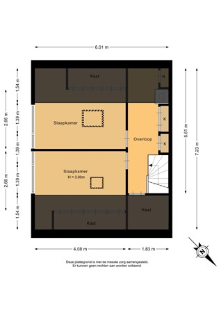 Plantageweg 8, 3333 GZ Zwijndrecht - Tweede verdieping - 2D.jpg