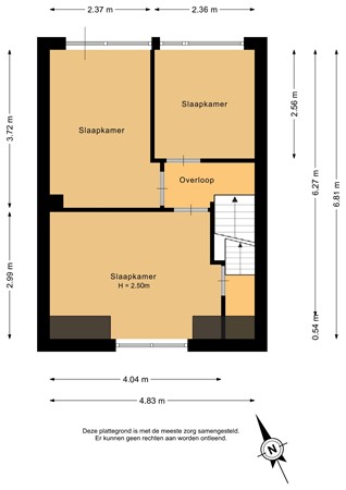 Lodewijk van Nassaustraat 17, 3331 BK Zwijndrecht - Eerste verdieping - 2D.jpg