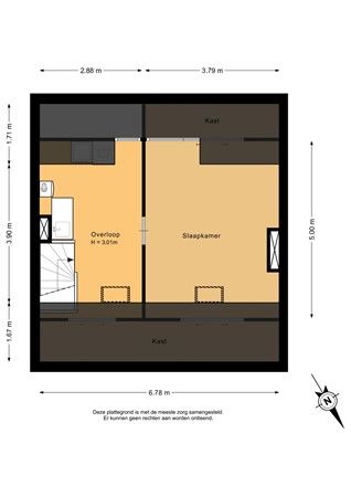 Prinses Irenestraat 25, 3331 GR Zwijndrecht - Tweede verdieping - 2D.jpg