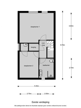 Horstveld 55, 6093 DG Heythuysen - Plattegrond 1e VD.jpg