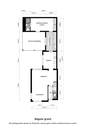 Wingerdstraat 28, 6093 AJ Heythuysen - Plattegrond BG.jpg