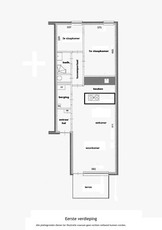 Daniëlshof 11, 6093 DR Heythuysen - Plattegrond 1e vd.jpg