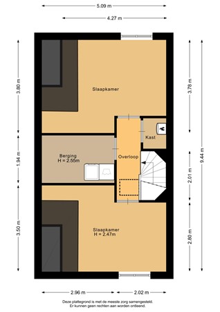 De Waard 233, 9734 CZ Groningen - Tweede verdieping - 2D.jpg