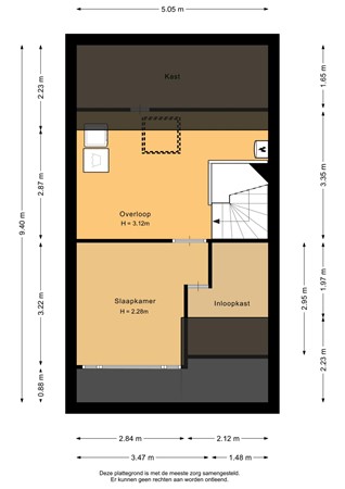 Bernhardlaan 3E, 9744 EK Groningen - Tweede verdieping - 2D.jpg