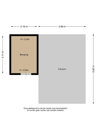 Bernhardlaan 3E, 9744 EK Groningen - Berging - 2D.jpg