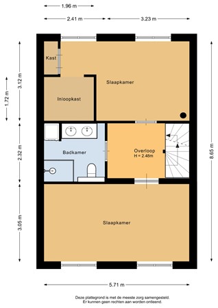 De Waard 25, 9734 CV Groningen - Eerste verdieping - 2D.jpg