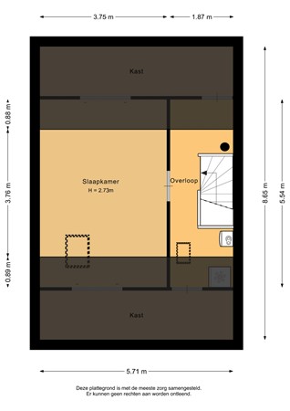 De Waard 25, 9734 CV Groningen - Tweede verdieping - 2D.jpg