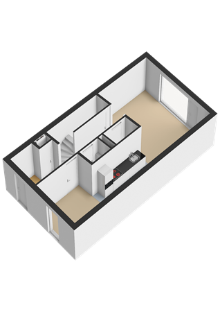 Paterswoldseweg 148, 9727 BK Groningen - Begane grond - 3D.png