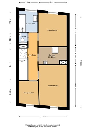 Paterswoldseweg 148, 9727 BK Groningen - Eerste verdieping - 2D.jpg