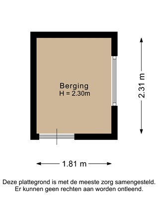 Begoniastraat 82, 9713 NE Groningen - Berging - 2D.jpg