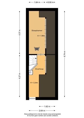 Havixhorst 67, 9472 RS Zuidlaren - Tweede verdieping - 2D.jpg