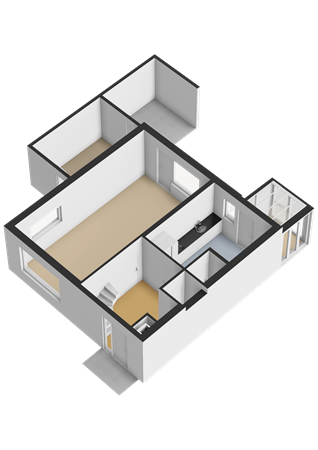 Halmersinge 15B, 9471 HM Zuidlaren - Begane grond - 3D.png