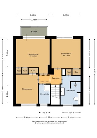 Halmersinge 15B, 9471 HM Zuidlaren - Eerste verdieping - 2D.jpg