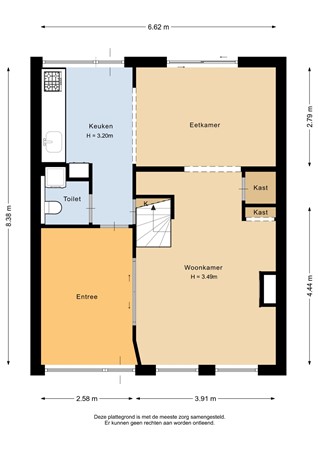 Warmoesstraat 6, 9724 JL Groningen - Begane grond - 2D.jpg