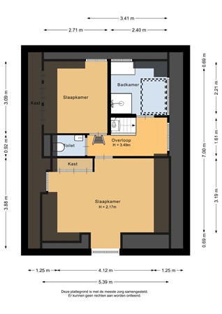 Warmoesstraat 6, 9724 JL Groningen - Eerste verdieping - 2D.jpg