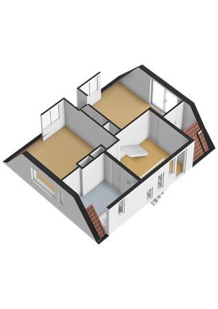 De Vosholen 58, 9611 KS Sappemeer - Eerste verdieping - 3D.png