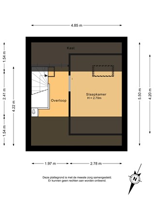 Hiddemaheerd 195, 9737 JL Groningen - Tweede verdieping - 2D.jpg