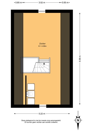 Zomerdijk 15, 9613 CD Meerstad - Zolder - 2D.jpg