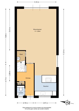 Electrastraat 19, 9801 WD Zuidhorn - Begane grond - 2D.jpg