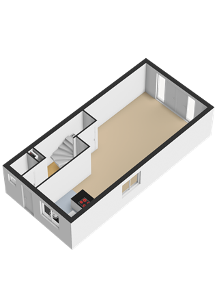 Electrastraat 19, 9801 WD Zuidhorn - Begane grond - 3D.png