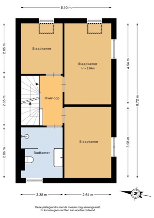 Electrastraat 19, 9801 WD Zuidhorn - Eerste verdieping - 2D.jpg