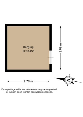 Electrastraat 19, 9801 WD Zuidhorn - Berging - 2D.jpg