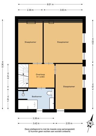 Jaspisstraat 33, 9743 JV Groningen - Eerste verdieping - 2D.jpg