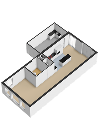 Vederkruid 8, 9613 BE Meerstad - Begane grond - 3D.png