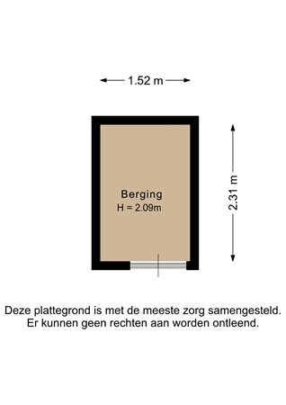 Hortensialaan 79, 9713 KL Groningen - Berging - 2D.jpg