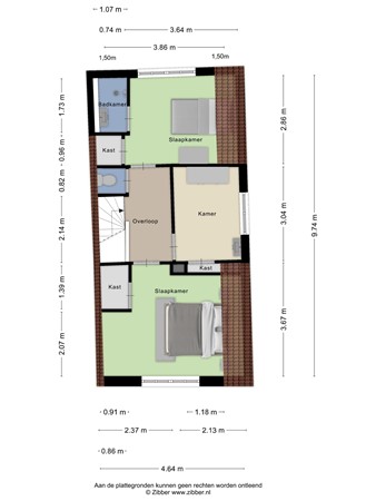 Floorplan - Kottendijk 112, 7522 BW Enschede