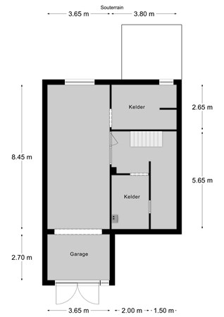 Floorplan - Akerstraat 133, 6445 CP Brunssum