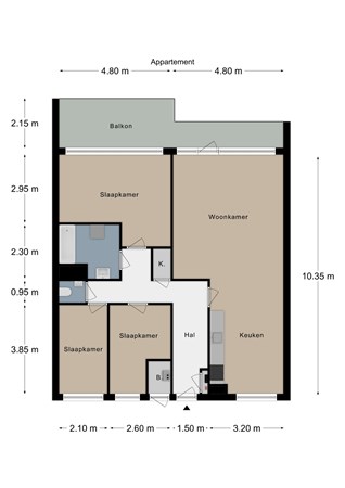 Floorplan - Ir. Op den Kampstraat 38, 6441 AS Brunssum