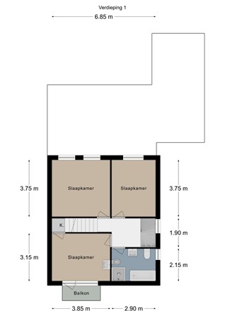 Floorplan - Schuttershof 11, 6325 GA Berg en Terblijt