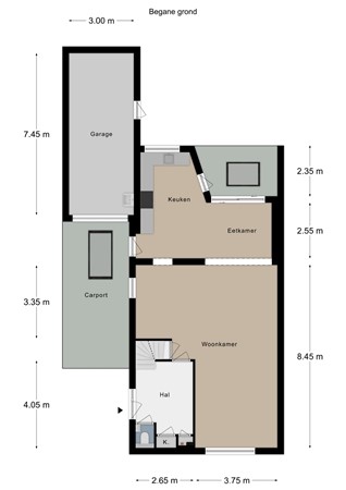 Floorplan - Valkenburgerstraat 38, 6325 BN Berg en Terblijt