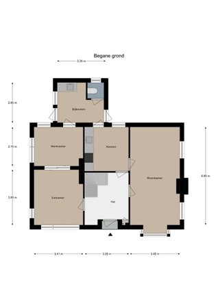 Floorplan - Sprinkstraat 75, 6269 AN Margraten