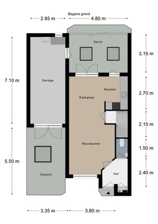Floorplan - Aekerlaethofstraat 10, 6269 DE Margraten