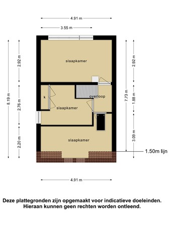 Floorplan - Oosterstraat 41, 4671 BX Dinteloord