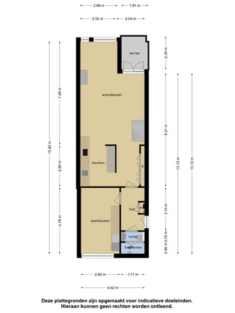 Floorplan - Westvoorstraat 38, 4671 CE Dinteloord
