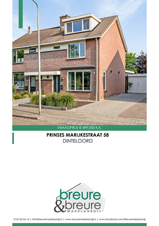 Brochure preview - Prinses Marijkestraat 58, 4671 GC DINTELOORD (1)