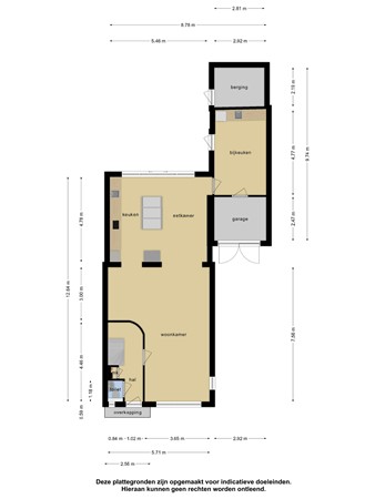 Floorplan - Prinses Marijkestraat 58, 4671 GC Dinteloord