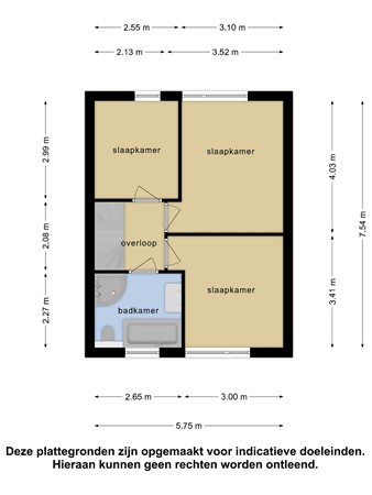 Floorplan - Prinses Marijkestraat 58, 4671 GC Dinteloord