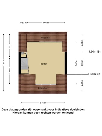 Floorplan - Prinses Marijkestraat 58, 4671 GC Dinteloord